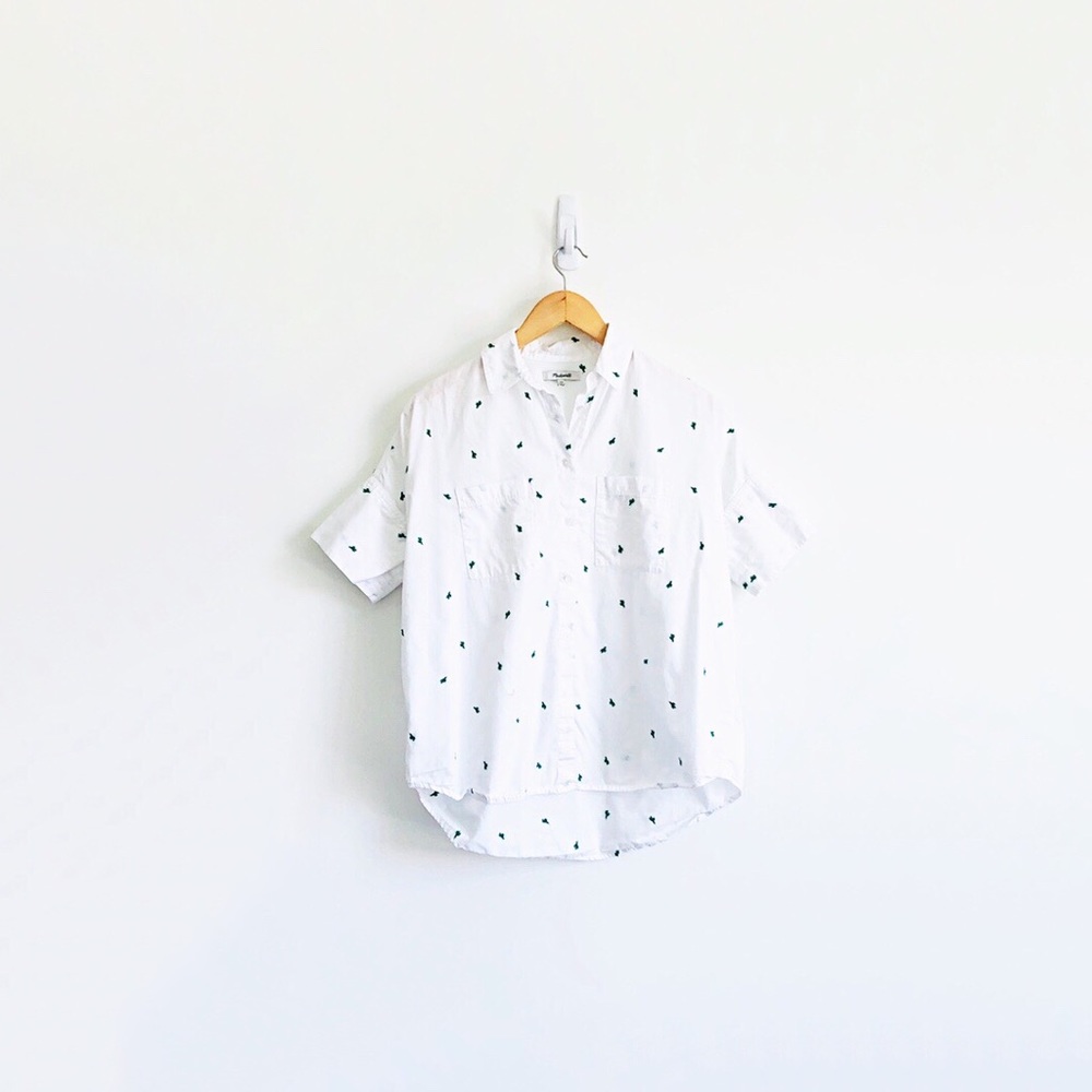 Madewell Embroidered Cactus Courier Shirt